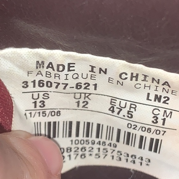 Nike Air Force 1 Low Baltimore The Dome 316077-621 Red Boulder Sz 13 - Picture 9 of 11